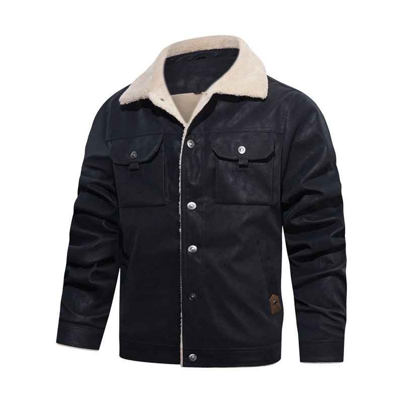 Bonaventure | Men's Button-Down Trucker Jacket with Sherpa Collar