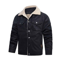 Bonaventure | Men's Button-Down Trucker Jacket with Sherpa Collar