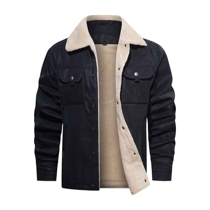 Bonaventure | Men's Button-Down Trucker Jacket with Sherpa Collar