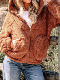Avalon zip up jacket detail view 5