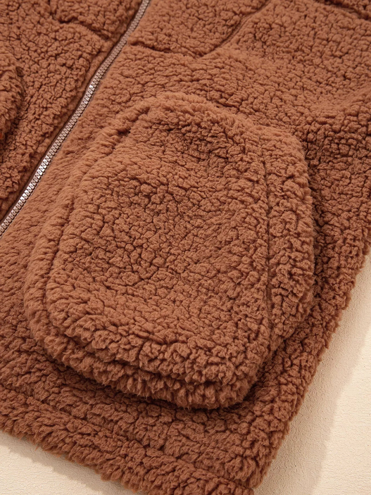 Avalon zip up jacket detail view 14