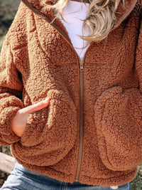 Avalon zip up jacket detail view 7