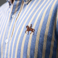 Wilfred striped oxford shirt Yellow Multi Stripe detail