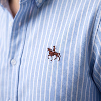 Wilfred striped oxford shirt Blue Stripe detail