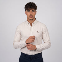 Wilfred striped oxford shirt Beige Pinstripe