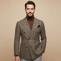 Luther | Checked Double Breasted Plaid Blazer Jacket