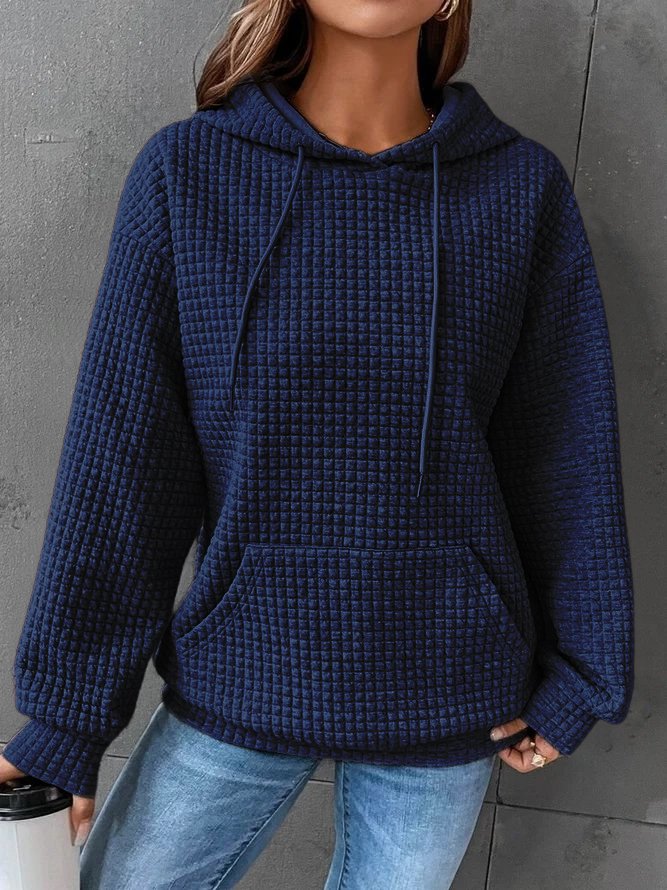 Marcelline pullover hoodie in Blue