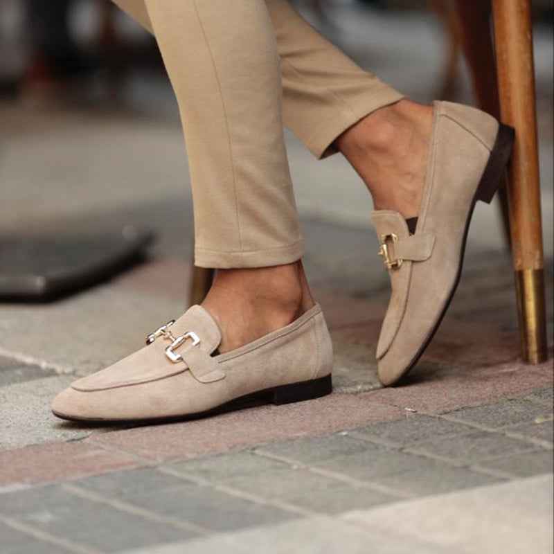 Lovell | Men's Slip-On Loafers Beige and Black