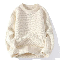 Ravenscroft textured jumper in Cream