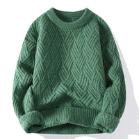 Ravenscroft textured jumper in Green