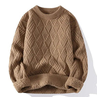 Ravenscroft textured jumper in Khaki
