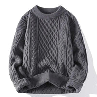 Ravenscroft textured jumper in Retro Grey