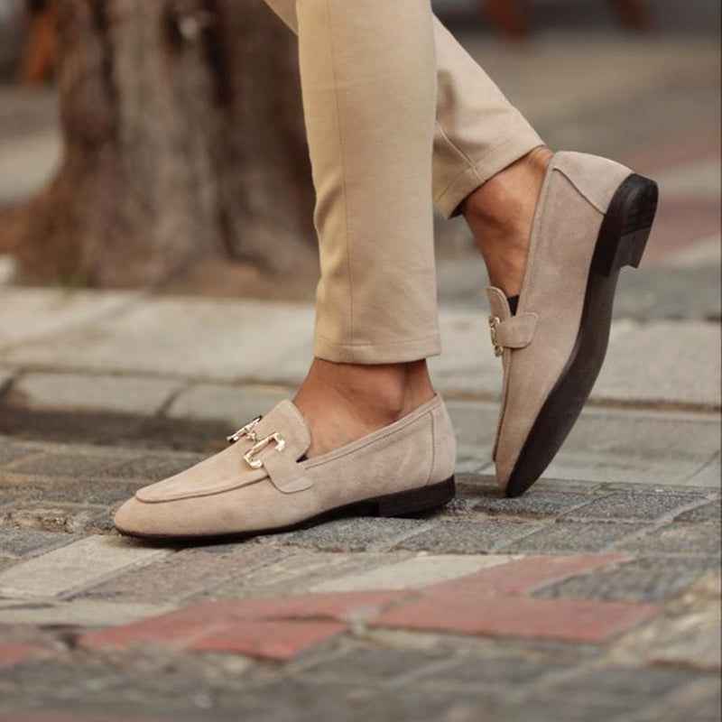 Lovell | Men's Slip-On Loafers Beige and Black