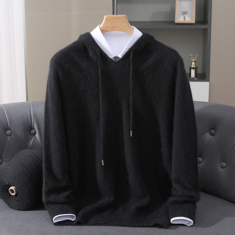 Marsden relaxed fit hoodie in Black