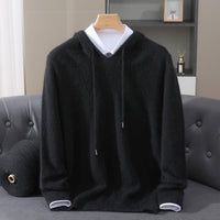 Marsden relaxed fit hoodie in Black