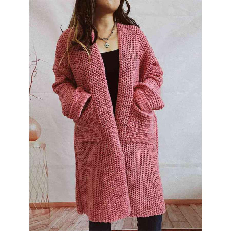 Fioretta | Women's Oversized Open Front Knit Cardigan