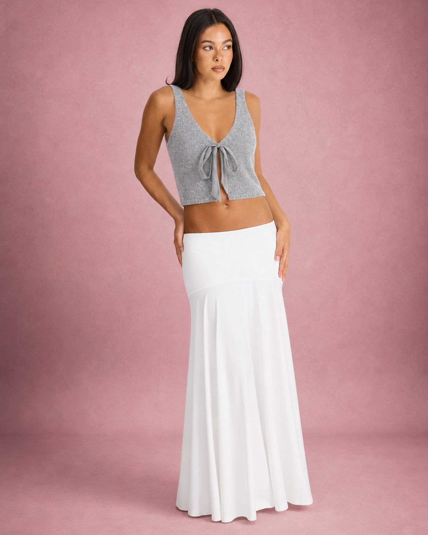 Mila Tie Front Knit Top | Nola Fashion