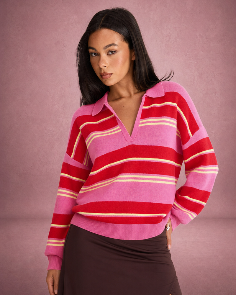 Rose Pink Stripe