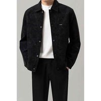 Cedar | Men's Button-Down Jacket in Brown and Black