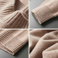 Rockwell | Men's Ribbed Knit Mock Neck Jumper Long Sleeve