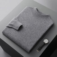 Rockwell mock neck jumper in Dark Grey