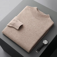 Rockwell mock neck jumper in Camel