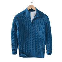 Sullivan | Men's Quarter Zip Cable Knit Jumper