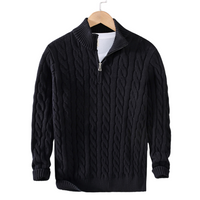 Sullivan | Men's Quarter Zip Cable Knit Jumper