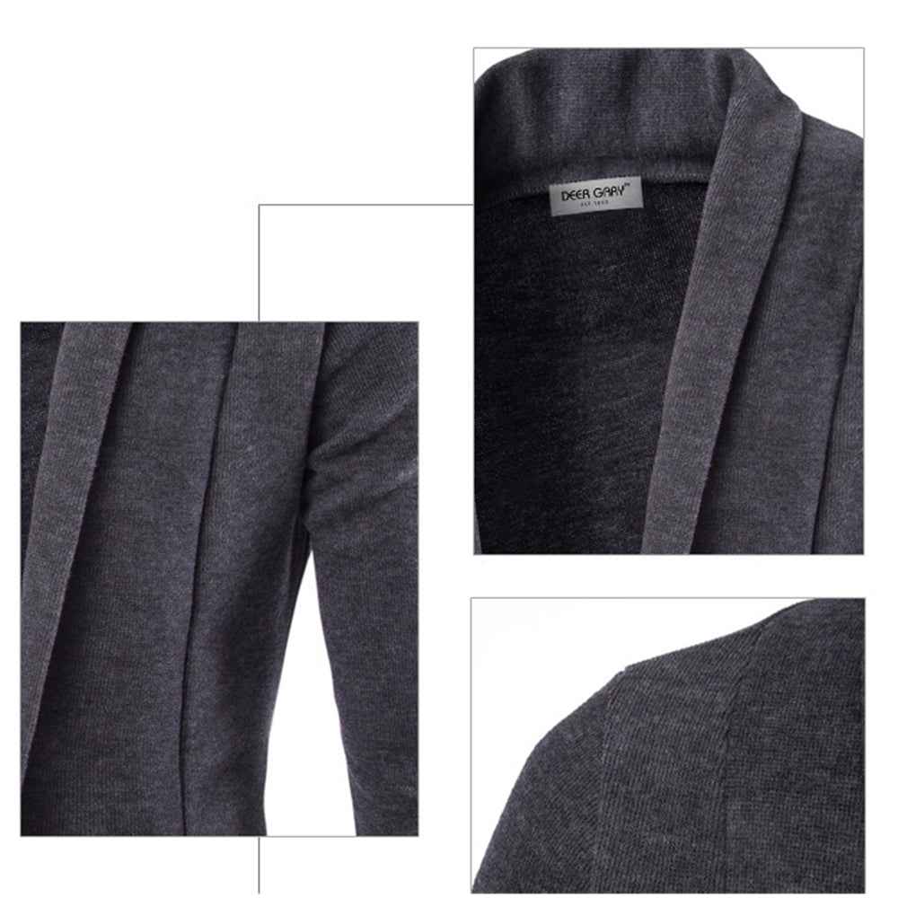 Ridley | Men's Open Front Cardigan Shawl Collar