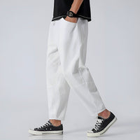 Archibald linen trousers in White