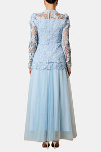 Amabel maxi dress lace and beading detail