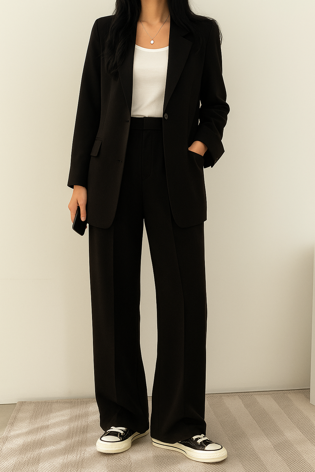 Corinne co-ord set in Black