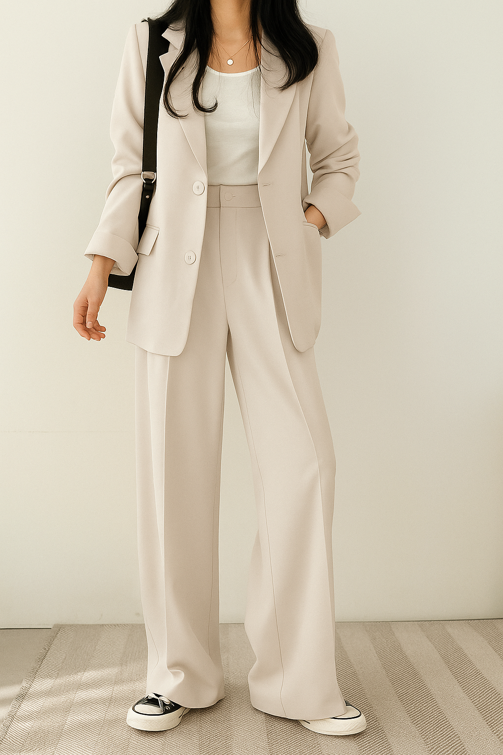 Corinne co-ord set in White
