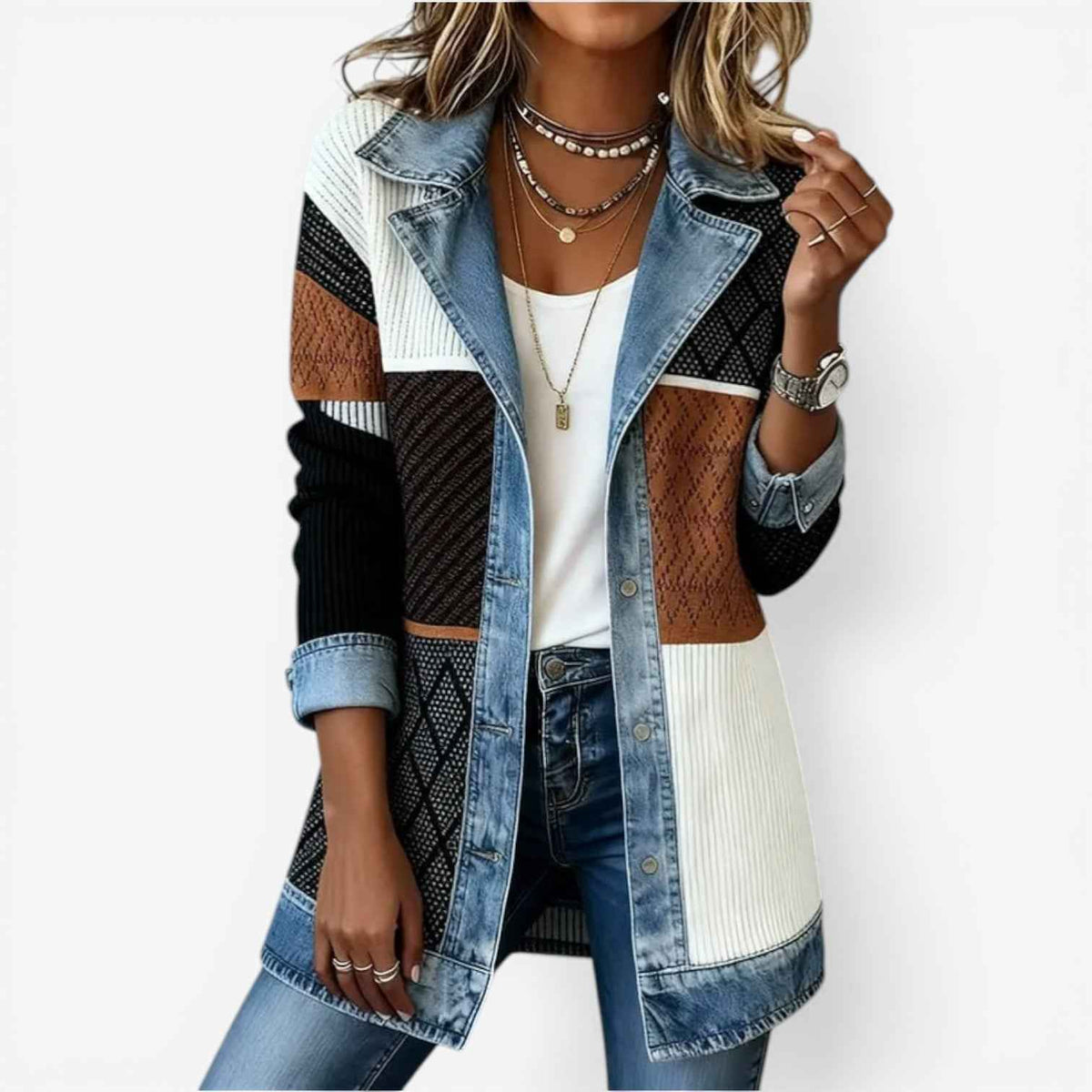 Angelique | Women's Hybrid Denim Jacket