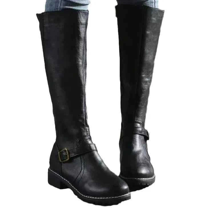 Nadine | Women's Orthopedic Leather Buckle Boots