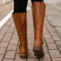 Nadine | Women's Orthopedic Leather Buckle Boots