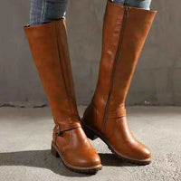Nadine | Women's Orthopedic Leather Buckle Boots