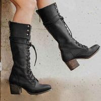 Ursula | Women's Orthopedic Lace-Up Leather Boots