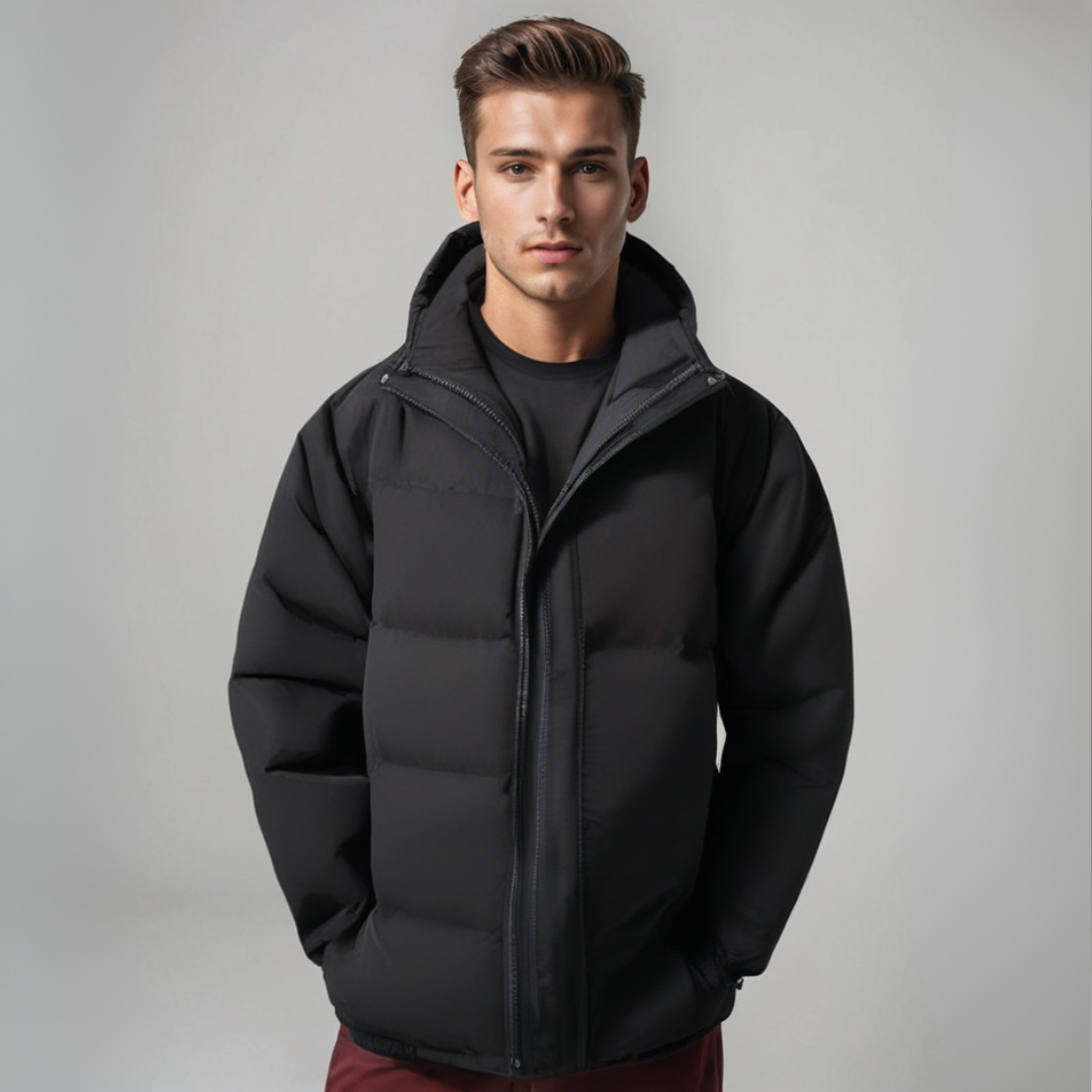 Wallace | Men's Quilted Hooded Puffer Jacket