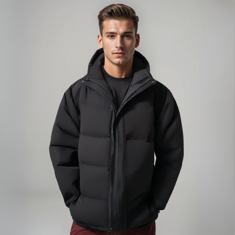 Wallace | Men's Quilted Hooded Puffer Jacket